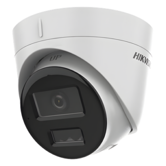 Cámara Turret IP / 2 Megapixel / Dual Light IR 30 m (98.4 ft) + Luz Blanca 20 m (65.6 ft) / Lente 2.8 mm / 103° / Audio Integrado / IP67 / PoE