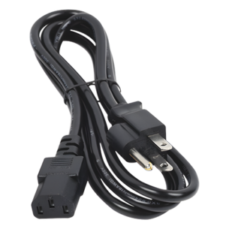 Cable de Alimentación Eléctrica / 110-240 VCA / 1.5 m (4.92 ft) / IEC 320C13 / NEMA 5-15P / Trifásico con Tierra