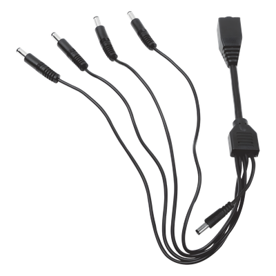 Cable de Distribución de Alimentación / 5 Vías / 4 Cámaras TurboHD / 12 VCC / 500 mA por Canal / Conector Plug 2.5'
