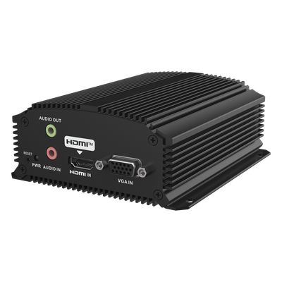 Codificador de Vídeo IP / 4K / H.265 / Entrada HDMI y VGA / Audio / RS-485 / Micro SD 128 GB