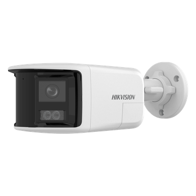Cámara Bala IP / 6 Megapixel / Dual Light 30 m (98.4 ft) / Ángulo Panorámico 180° / Audio Bidireccional / IP67 / PoE 802.3af