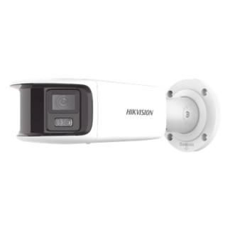 Cámara Bala IP Panorámica / 8 Megapixel (4K) / Dual Lente 4 mm / 180° / ColorVu 24/7 / Luz Blanca 40 m (131.2 ft) / WDR 130 dB / IP67 / PoE