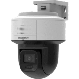 Cámara PTZ IP TandemVu / 4 Megapixel / Zoom Óptico 4X / Dual Light IR 40 m (131.2 ft) + Luz Blanca 30 m (98.4 ft) / AcuSense / Audio Bidireccional / IP66 / PoE+