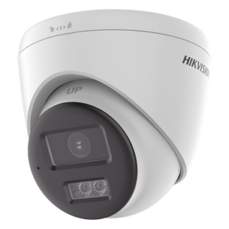 Cámara Turret TURBOHD / 8 Megapixel 4K / Dual Light 40 m (131.2 ft) / Audio Bidireccional / Sirena y Estrobo / IP67
