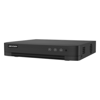 DVR Híbrido / 8 Canales TURBOHD + 4 Canales IP / 3K Lite 2560x1440 / H.265+ / Audio Bidireccional Coaxitron / AcuSense IA / 1 Bahía HDD hasta 10 TB / Salida Full HD