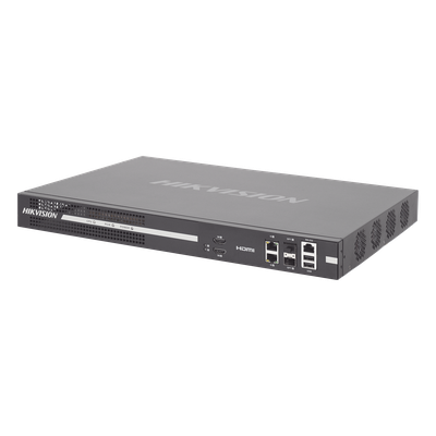 Decodificador de Vídeo IP / 8 Salidas HDMI 4K UHD / 128 Canales Simultáneos / Videowall 25 Cámaras por Pantalla / Dual Ethernet Gigabit / Fibra Óptica