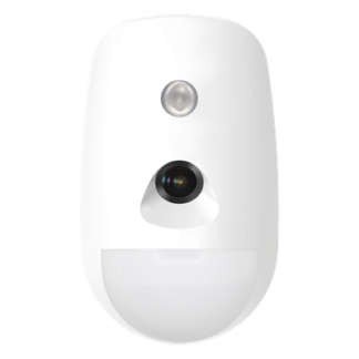 Detector PIR con Cámara Integrada / Full HD 1080p / Detección 12 m (39.4 ft) / Ángulo 85.9° / Inmunidad Mascotas 30 kg / Bus Híbrido