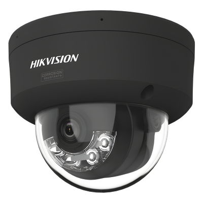 Domo IP 6 Megapixel / Lente 2.8 mm / 98.4 pies IR + Luz Blanca DS-2CD2167G3-LIS2UY(BLACK)