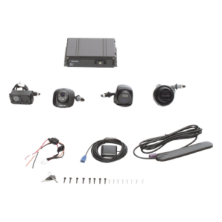Kit DVR Móvil / 4 Canales TURBOHD 1080P / 4G y GPS Integrados / Almacenamiento Dual SD 512 GB / IP68