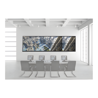 Kit Videowall / 4x2 / 8 Pantallas 55" (1.7 m / 5.6 ft) / Full HD 60 Hz / Decoder 128 Canales / Base Pared