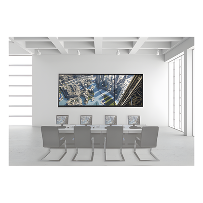 Kit Videowall 3x2 / 6 Pantallas 55" Full HD / Decoder 16 HDMI 4K / Base de Piso / Estructura Acero / 128 Canales Simultáneos