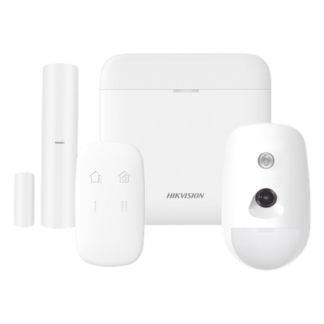 Kit de Alarma Inalámbrica / 48 Zonas / PIR con Cámara 640x480 / Cifrado AES-128 / Wi-Fi / Batería de Respaldo 3 Años