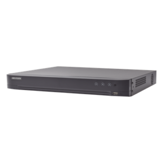DVR Pentahíbrido / 16 Canales (8 TURBOHD + 8 IP) / 8 Megapixel (4K) / Audio Bidireccional Coaxitron / Reconocimiento Facial / H.265+ / 1 Bahía HDD 10 TB