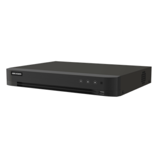 DVR Pentahíbrido / 16 Canales TurboHD + 16 Canales IP / 8 Megapixel (4K) / H.265+ / Audio Bidireccional / 1 Bahía HDD 10 TB / AcuSense