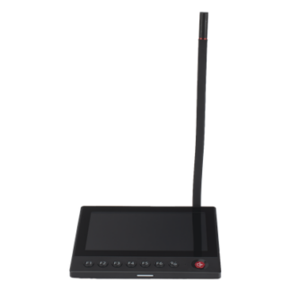 Micrófono IP de Red / Pantalla Táctil 7" / 6 Teclas Programables / PoE 12 VCD / RJ45 10/100 Mbps