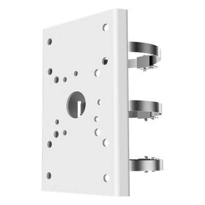 Montaje de Aro para Poste / Metal / 120 x 130 x 85 mm / 2.6 lb / Blanco