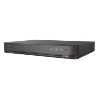 DVR Pentahíbrido / 8 Canales Totales / 4 TURBOHD + 4 IP / 8 Megapixel (4K) / Reconocimiento Facial / AcuSense / H.265+ / 1 Bahía HDD 10 TB / Audio Bidireccional Coaxitron / Salida Full HD