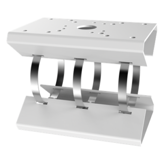Montaje para Poste / PTZ y Radar / Metal / 200x130x160 mm / 7.87x5.12x6.30 pulgadas / 2.1 kg / Blanco