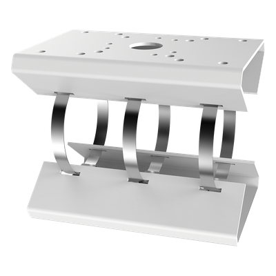 Montaje para Poste / PTZ y Radar / Metal / 200x130x160 mm / 7.87x5.12x6.30 pulgadas / 2.1 kg / Blanco