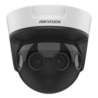 PanoVu Series / Vista Panorámica 180° / 16 Megapixel en Total / 4 Lentes 2.8 mm (4 Lentes 4 Megapixel) / 20 mts IR / Exterior IP67 / IK10 / 12 Vcc / PoE+ / Micro SD