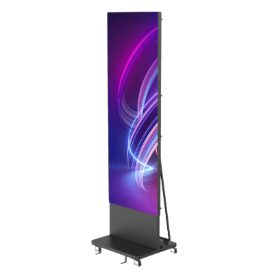 Poster LED de Piso / Pixel Pitch 1.5 mm / Resolución 384x1080 / Brillo 600 cd/m² / Tasa de Refresco 3840 Hz / Modular Expansible / Case de Transporte