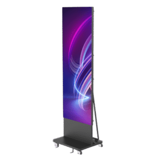 Poster LED de Piso / Pixel Pitch 1.8 mm / 600 cd/m² / Refresco 3840 Hz / Modular Expansible / Case de Transporte