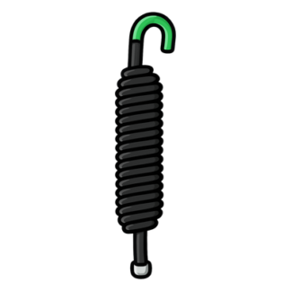 Resorte para Barrera Vehicular / Acero de Alta Resistencia / Doble Resorte Integrado / Ø40mm x 340mm (1.31ft) / 1.399kg (3.08lb)