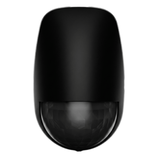 Detector PIR Inalámbrico Interior / 52 Zonas / Rango 15 m (49.2 ft) / Ángulo 85.9° / Inmunidad Mascotas 30 kg / Tri-X Wireless 433 MHz / AES-128 / Batería 5 Años / Negro