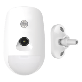 Detector PIR Inalámbrico con Cámara / Cobertura 12 m (39.4 ft) / Ángulo 85.9° / Inmunidad Mascotas 30 kg / Batería 6 Años / VGA 640x480