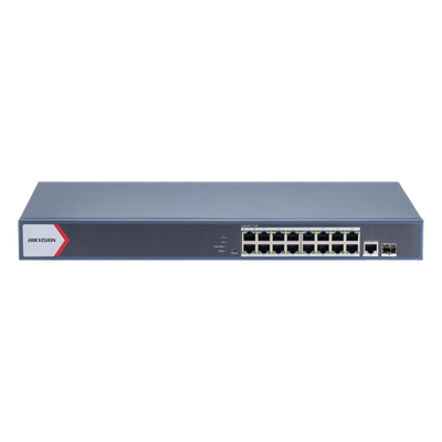 Switch PoE+ Administrable / 16 Puertos Gigabit DS-3E1518P-EI