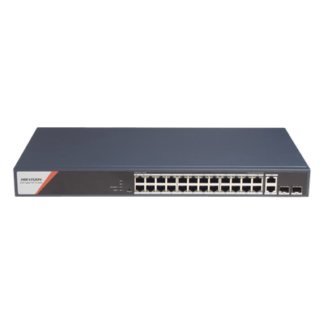 Switch PoE+ Industrial Administrable / 24 Puertos Gigabit PoE+ (4 Puertos PoE++ 90 W) / 2 Puertos Uplink Gigabit / 2 Puertos SFP / Alcance Extendido 300 m (984.3 ft) / 370 W