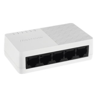 Switch de Escritorio / 5 Puertos Fast Ethernet 10/100 Mbps / Alimentación Integrada 5 VCC / Diseño Compacto 124 x 22 x 54 mm