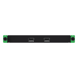 Tarjeta de Entrada HDMI / 2 Canales / 4K60 (4096×2160) / HDMI 2.0 / HDR10 y HLG / HDCP 2.3 / Frame Rate 24-120 Hz