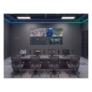 Videowall 2x2 / 4 Pantallas LCD 55" Full HD / Bisel 3.5 mm / Decodificador 16 Salidas HDMI 4K / Montaje de Pared / Operación 24/7
