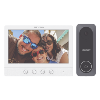 Kit de Videoportero / Pantalla LCD 7" / 720p / Gran Angular 130° DS-KIS212