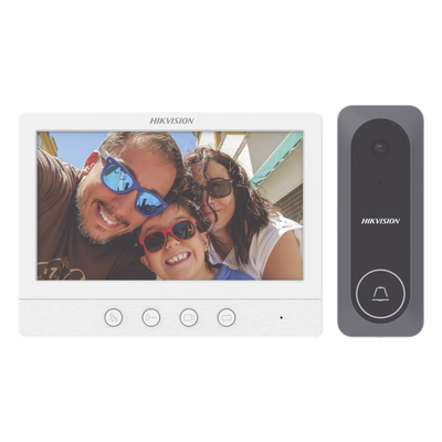 Kit de Videoportero / Pantalla LCD 7" / 720p / Gran Angular 130° DS-KIS212