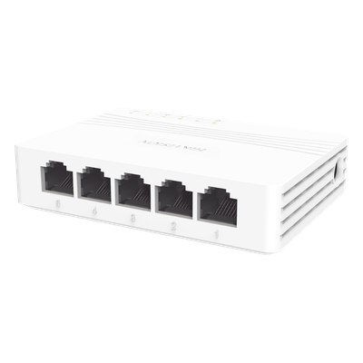 Switch Gigabit No Administrable de Escritorio con 5 puertos 10 / 100 DS-3E0505D-E