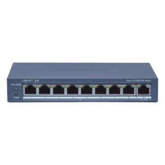 Switch Administrable PoE+ / 8 Puertos 10/100 Mbps / Uplink Gigabit DS-3E1309P-EI(B)
