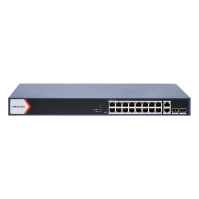 Switch PoE+ Administrable / 16 Puertos 1000 Mbps PoE+ DS-3E1520P-EI