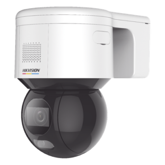Domo PT IP 4 Megapixel / Imagen a Color 24/7 / Lente 4 mm / Luz Blanca 30 mts / Exterior IP66 / ACUSENSE (Evita Falsas Alarmas) / PoE+ / Micrófono y Bocina Integrada / WDR 120 dB / MicroSD