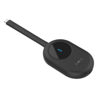 Dongle de Proyección Inalámbrica / 4K 60 Hz / USB-C con Adaptador USB-A / NFC / Wi-Fi Dual Band / Comunicación Bidireccional