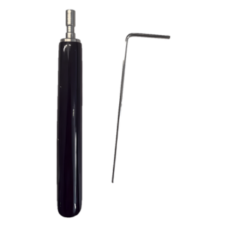 Juego de Llaves Allen de Mantenimiento para Gabinetes de Perfil de Aluminio Exterior / 10 Piezas / Llave Allen en Forma de L H2 / Manija Movible Recubierta de Goma / Acero Inoxidable 304